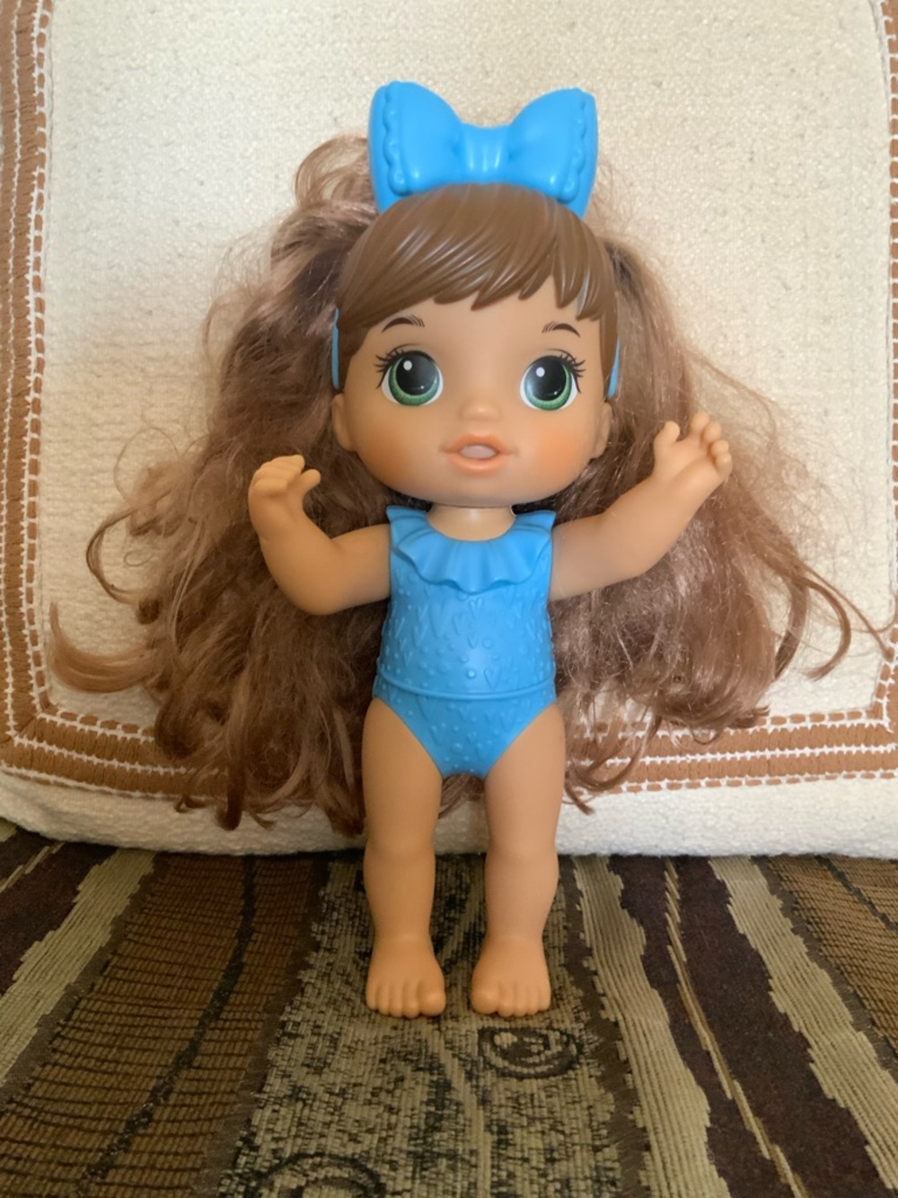 Baby Alive: Sudsy Styling Doll Brown Hair, Green Eyes Kids Toy